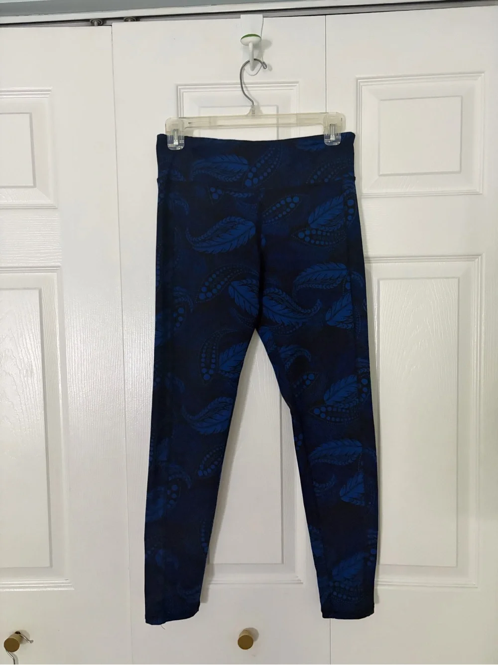 lululemon athletica Dark Blue Leaf-Pattern Leggings